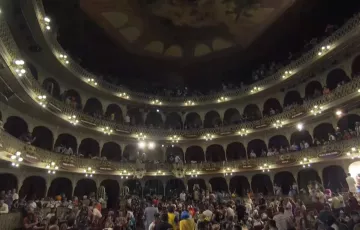 El concurso del carnaval en el Gran Teatro Falla.