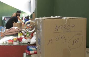 La solidarid kilo a kilo en Salesianos y el aumento de los precios de los alimentos.