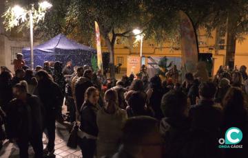 Gran nevada artificial en la Barriada de España.