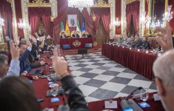 Sesión plenaria de la Diputación de Cádiz. 