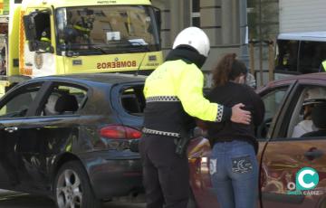 Imagen del simulacro en Plaza de España 