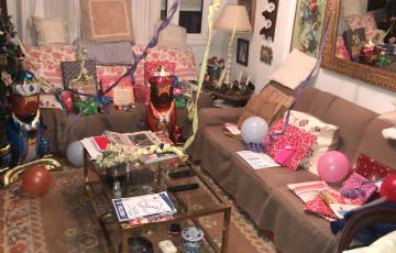 Los Reyes Magos a su paso por uno de los hogares gaditanos.