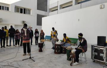Una de las actividades celebradas en el IES Drago con motivo del Día de la Paz