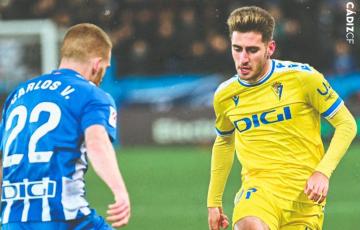 Robert Navarro fue uno de los jugadores destacados en el partido (Foto: Cádiz CF)