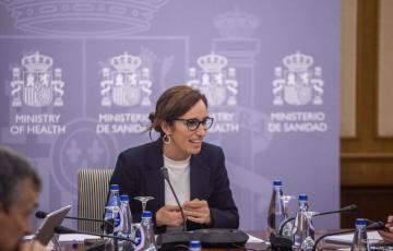 Mónica García, en rueda de prensa. 