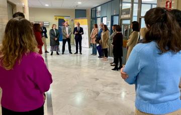 Un momento del acto de la inauguración del Punto Violeta