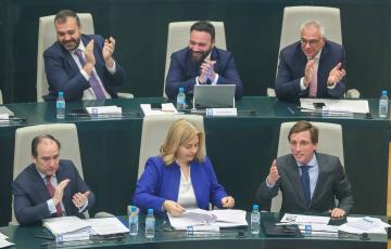 Un momento del pleno en el Ayuntamiento de Madrid