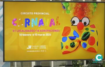 Cartel ilustrativo del circuito provincial de Carnaval.