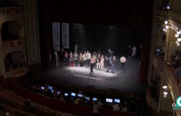 Momento del fallo del jurado en el Gran Teatro Falla. 