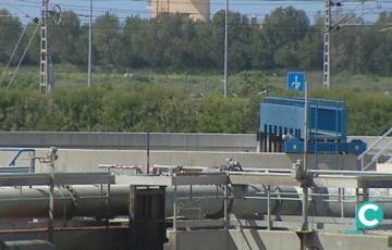 Imagen de la depuradora municipal de Cádiz. 