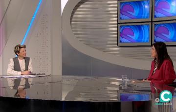 La concejala Ana Sanjuán, en una entrevista en Ángulo Abierto.