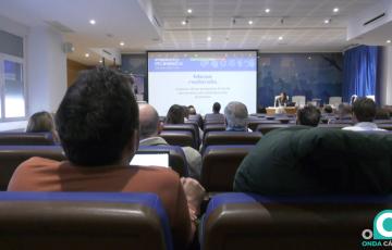 Momento de la jornada "Inversión con impacto" celebrada en el Hospital Puerta del Mar. 