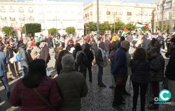Imagen de la convocatoria de protesta en la Plaza de San Antonio 