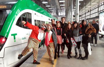 Refuerzo de la oferta de servicios del tren de la Bahía de Cádiz en carnav