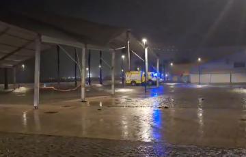 Actuación de Bomberos en la ciudad de Cádiz. 