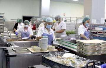 Cocina de un centro hospitalario