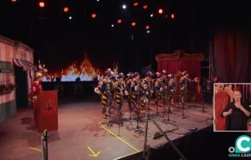 Momento del pregón del Momo 2024. 