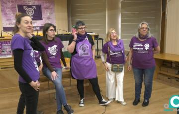 Imagen de la presentación de la campaña de la plataforma Comisión 8M este miércoles. 