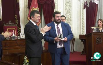 Fernando Díaz, en el acto de presentación en el Ayuntamiento de Cádiz