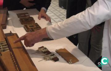 Detalle de la maqueta de Cádiz.