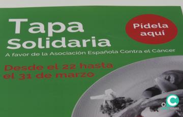 Detallle del cartel promocional de la ‘Tapa Solidaria’