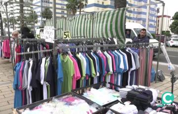 El mercadillo del Piojito volvió a reanudar sus actividades con normalidad pese al mal tiempo