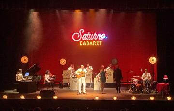 Momento del concierto de Javier Ruibal en el Gran Teatro Falla. 