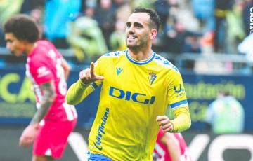 Juanmi fue el autor de los dos goles del encuentro (Foto: Cádiz CF)