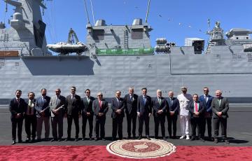 Foto de la entrega de Navantia de la quinta corbeta a la Real Marina de Arabia Saudí en Jeddah