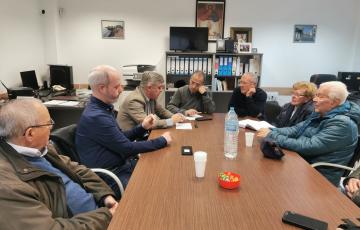 Representantes del PSOE de Cádiz en la asociación vecinal de La Laguna.