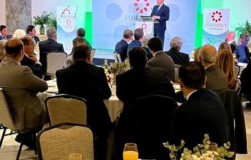 Antonio Sanz durante su intervención en el Foro Joly en Cádiz