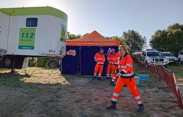 Dispositivo del 061 con motivo del Gran Premio de Motos en Jerez