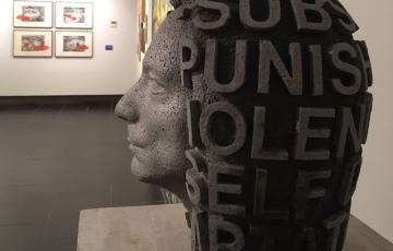 Detalle de una de las obras de la muestra