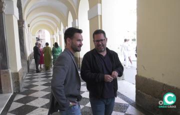 Los representantes de la formación Adelante, David de la Cruz e Ignacio García  