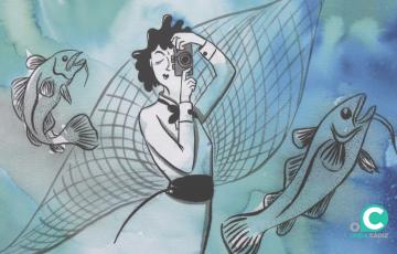 Detalle de una de las obras de la muestra.