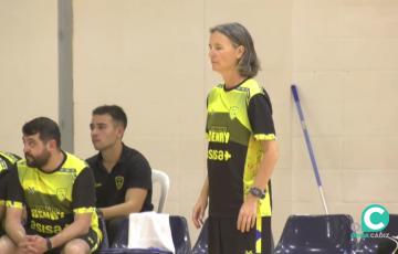 La entrenadora en su etapa con el primer equipo del Virgili