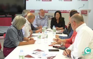 Encuentro de CCOO y UGT con representantes de IU y Sumar en la provincia de Cádiz. 
