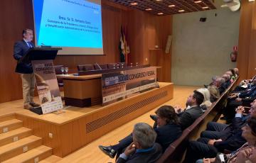 Antonio Sanz, en su participación en el XXVII Congreso de la Federación de Bancos de Alimentos de España.