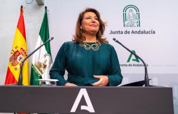 La consejera de Agricultura, Pesca, Agua y Desarrollo Rural, Carmen Crespo, durante una rueda de prensa en una imagen de archivo