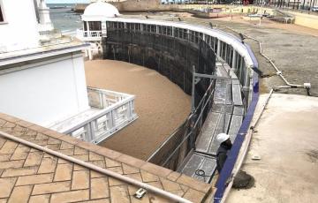 Obras de mantenimiento en el Centro de Arqueología Subacuática de Cádiz