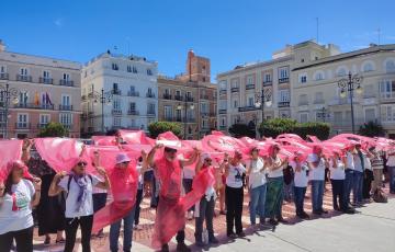 El acto estuvo convocado por la plataforma de Cádiz con Palestina