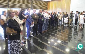 Representantes de la patronal y agentes sociales y económicos asistieron en la celebración del aniversario de Limpiezas El Sol. 