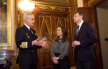 Un momento de la reunión en la capital española