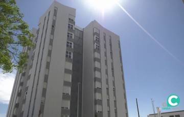 Imagen del bloque de viviendas del Matadero