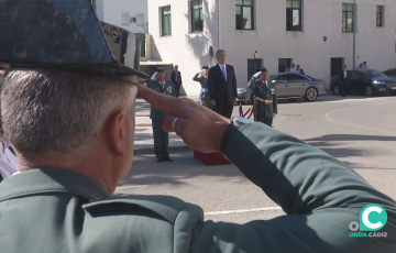 Un momento de la ceremonia celebrada en el patio de armas celebrado de la Comandancia