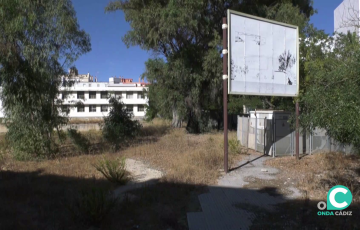 Solar de la antigua instalación deportiva en la calle Ciudad de Santander