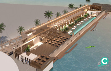 La futura instalación que contará con una piscina, auditorio para conciertos y un mirador