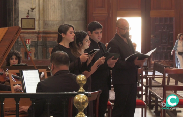 Un momento de la cita musical en el templo