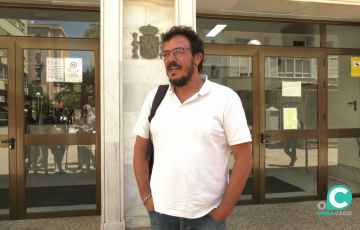 José María González a las puertas del Juzgado de Instrucción número 2 de Cádiz.