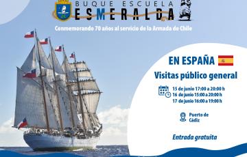 El buque escuela Esmeralda